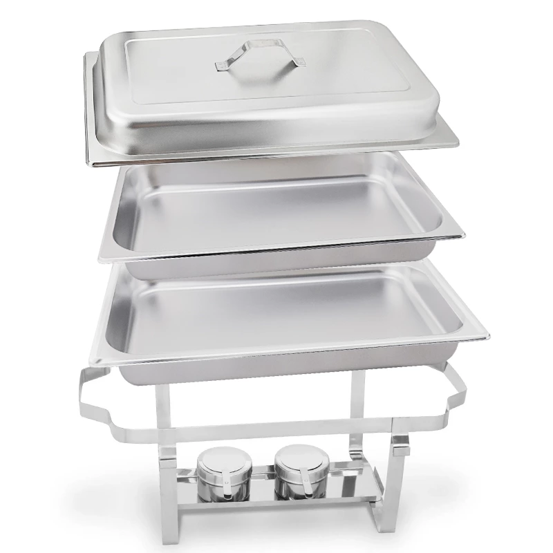 9 QT Stainless Steel Standard Chafing Dish Buffet Set