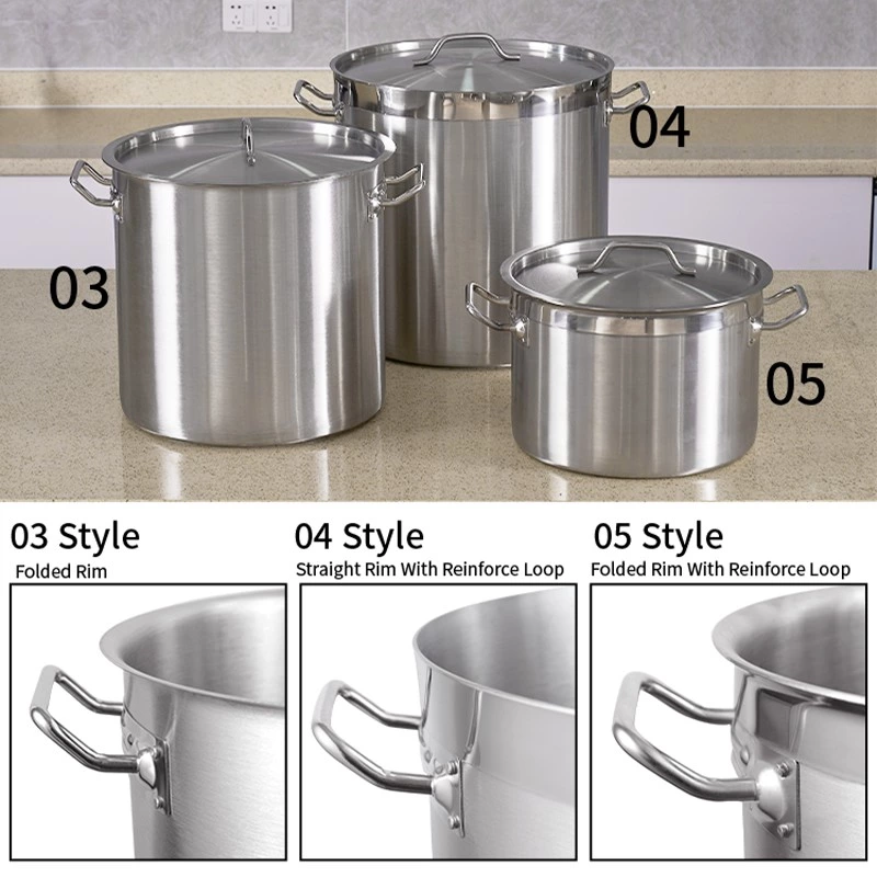 304 Stainless Steel Stock Pot