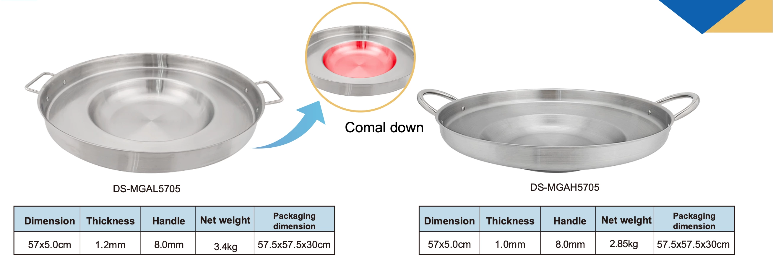 concave Mexican Comal Pans