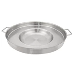 23" Round 304 Stainless Steel Concave Comal