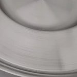 23" Round 304 Stainless Steel Concave Comal