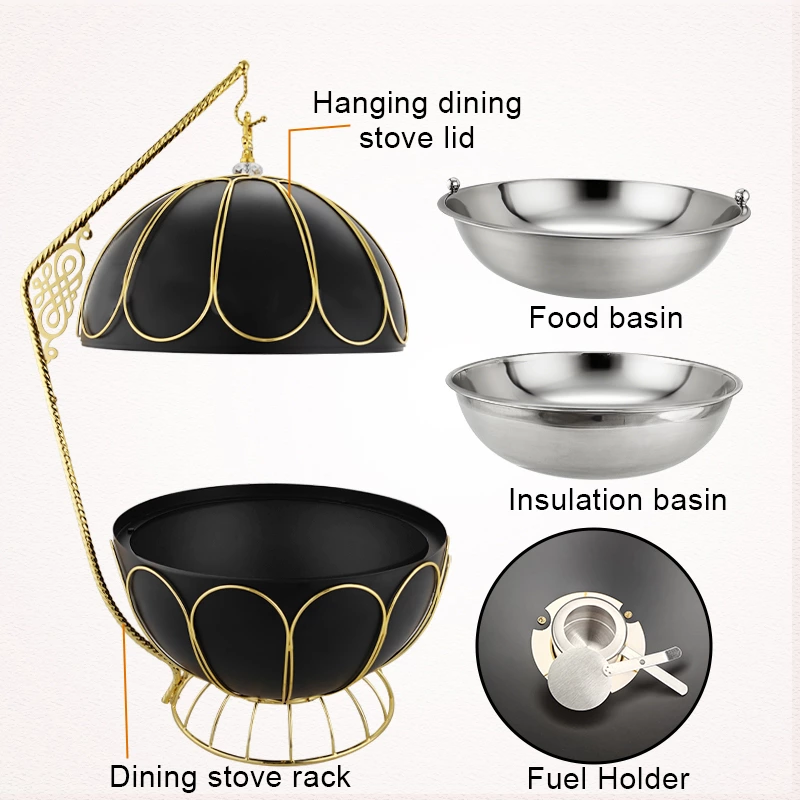 Luxury Gold Ball Stainless Steel Chafing Dish