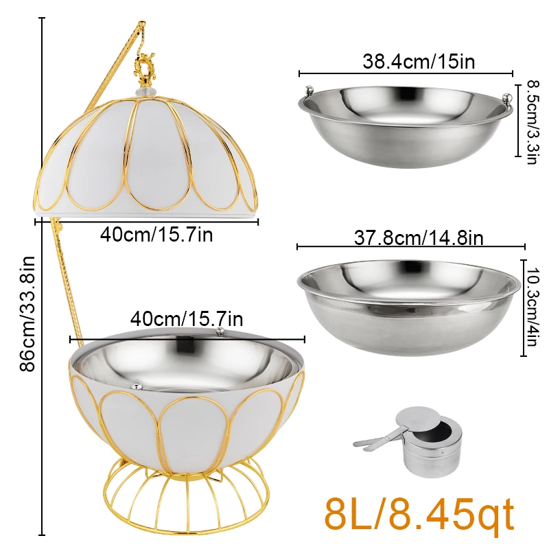 Luxury Gold Ball Stainless Steel Chafing Dish