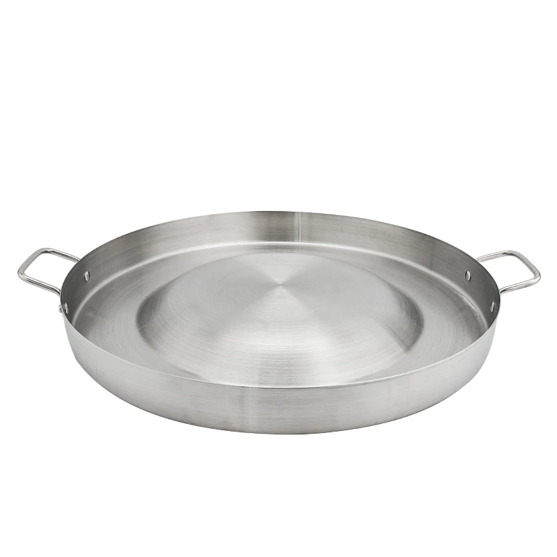 Heavy Duty 23‘’ Stainless Steel Convex Comal Griddle Pan for Taco Grill and Fry