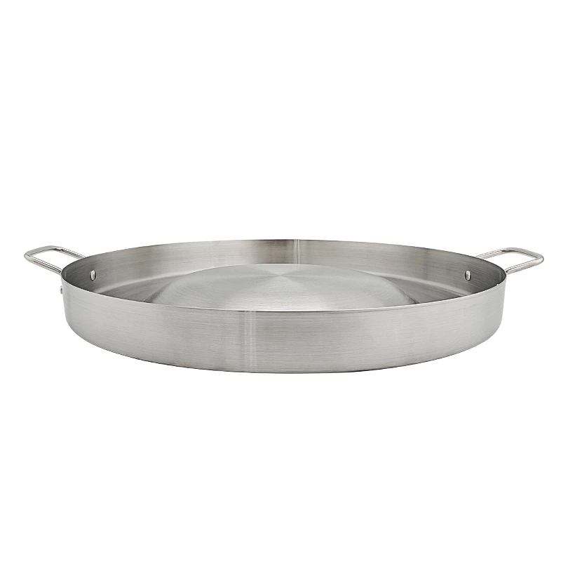 Heavy Duty 23‘’ Stainless Steel Convex Comal Griddle Pan for Taco Grill and Fry