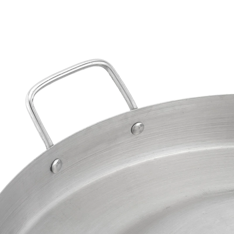 Heavy Duty 23‘’ Stainless Steel Convex Comal Griddle Pan for Taco Grill and Fry