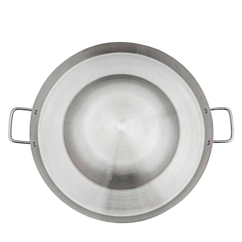 Heavy Duty 23‘’ Stainless Steel Convex Comal Griddle Pan for Taco Grill and Fry