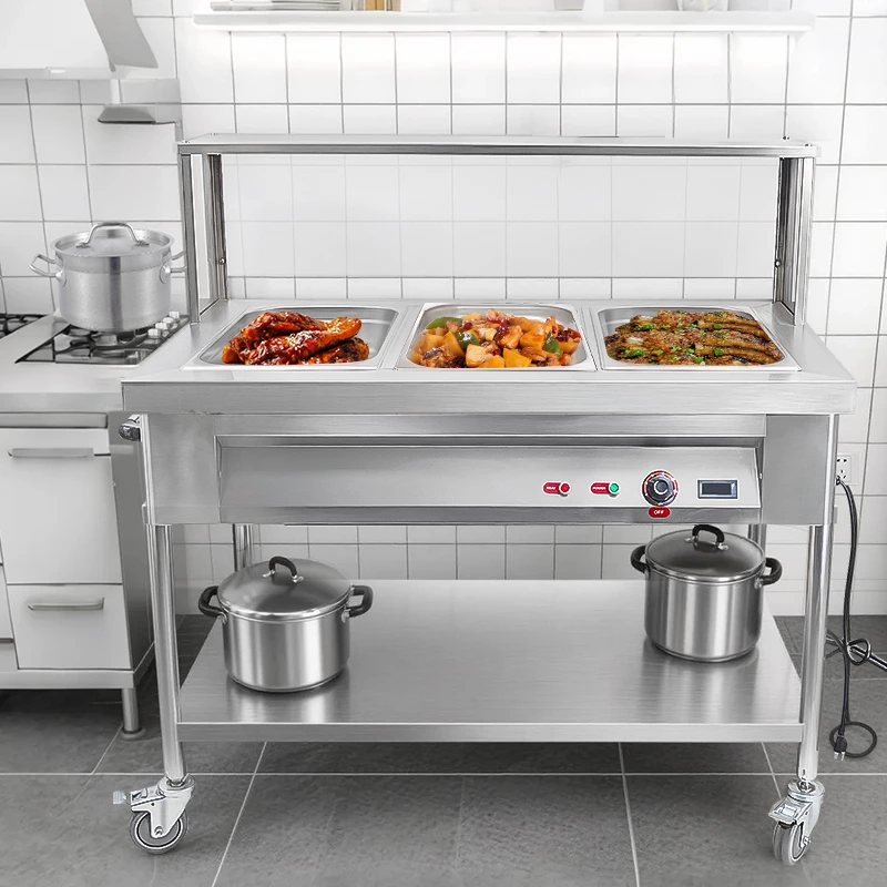 Commercial Electric steam table countertop Food Warmer