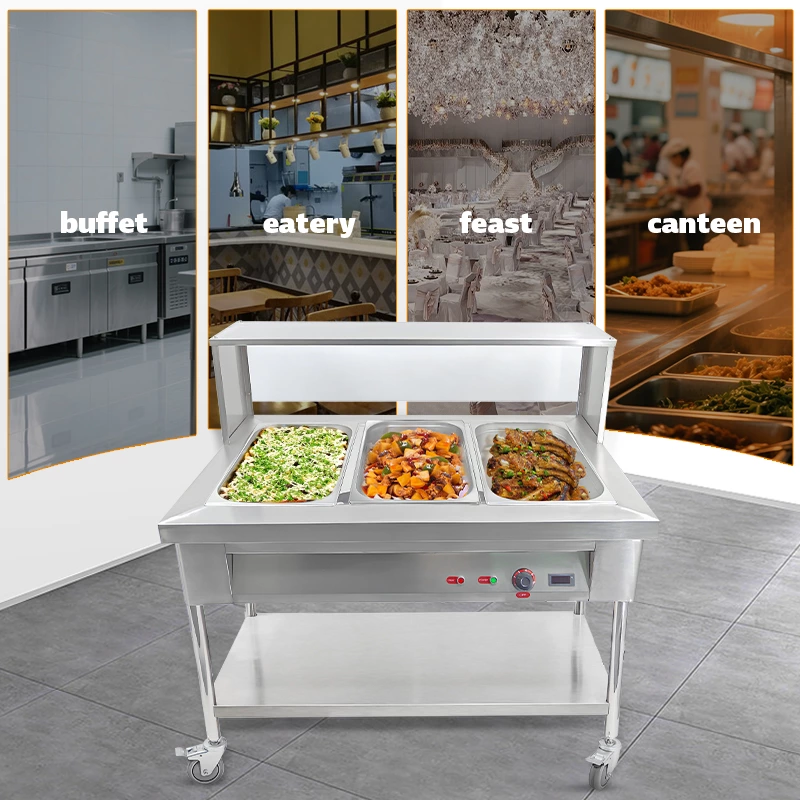 Commercial Electric steam table countertop Food Warmer