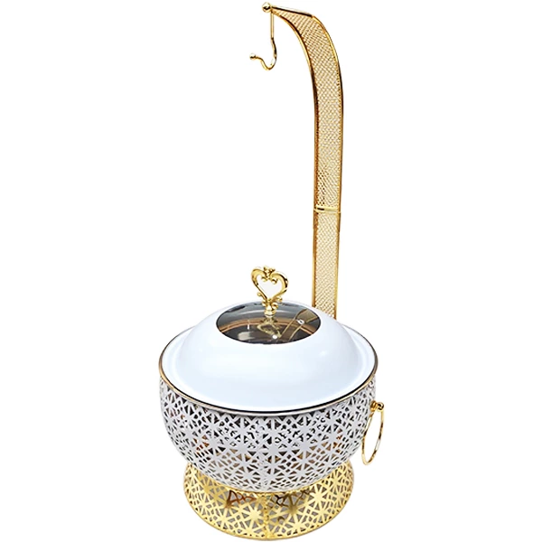 Fancy Hanging Gold 8L Stainless Steel Chafing Dish Buffet Set