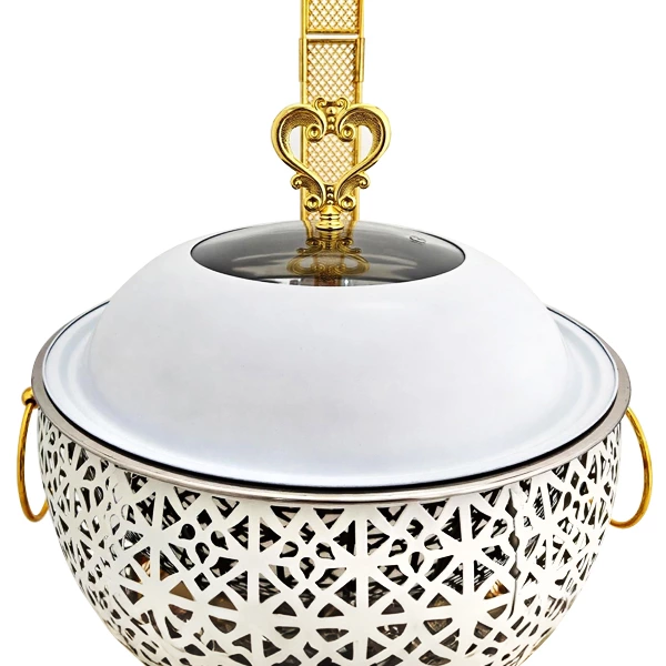 Fancy Hanging Gold 8L Stainless Steel Chafing Dish Buffet Set