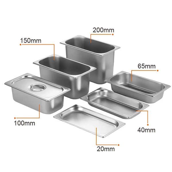 GN Pan Depth Options