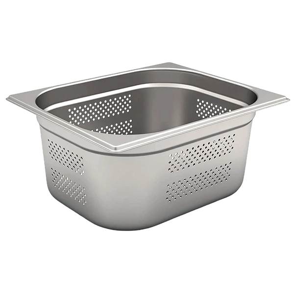 Stainless Steel 2/1 2/3 GN Container Perforated