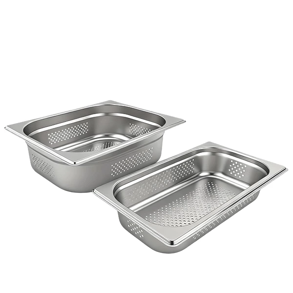 Stainless Steel 2/1 2/3 GN Container Perforated
