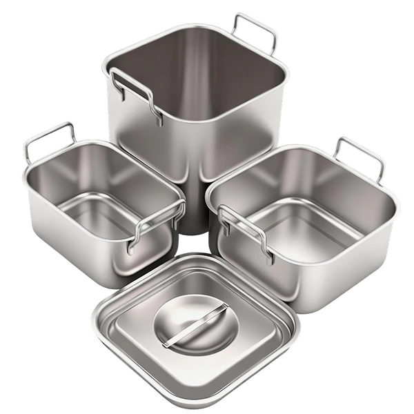 Stainless Steel Square Bain Marie Pots