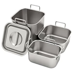 Stainless Steel Square Bain Marie Pots