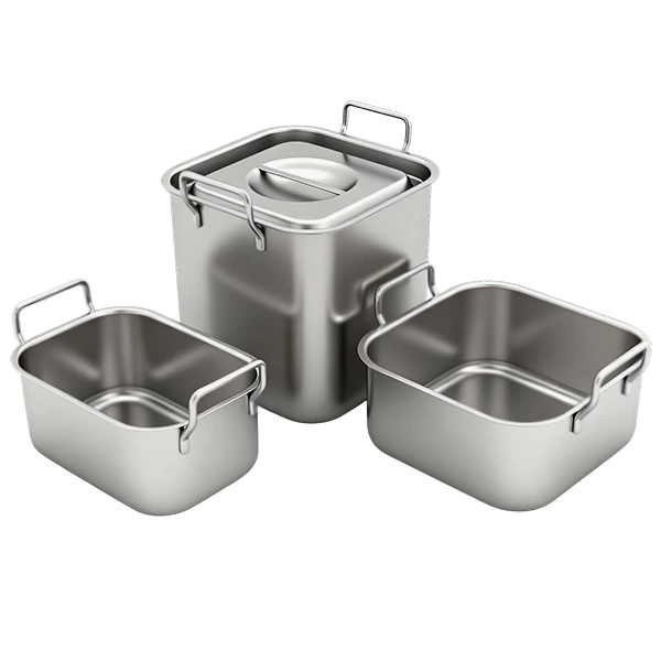Stainless Steel Square Bain Marie Pots