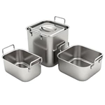 Stainless Steel Square Bain Marie Pots