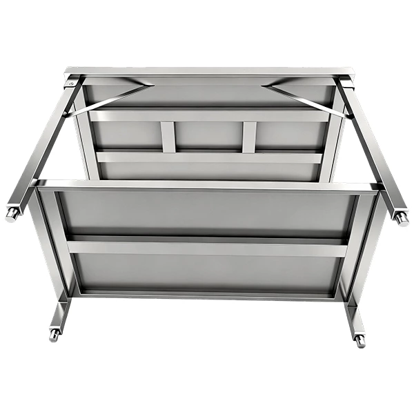 Stainless Steel Commercial Open Base Folding Worktable