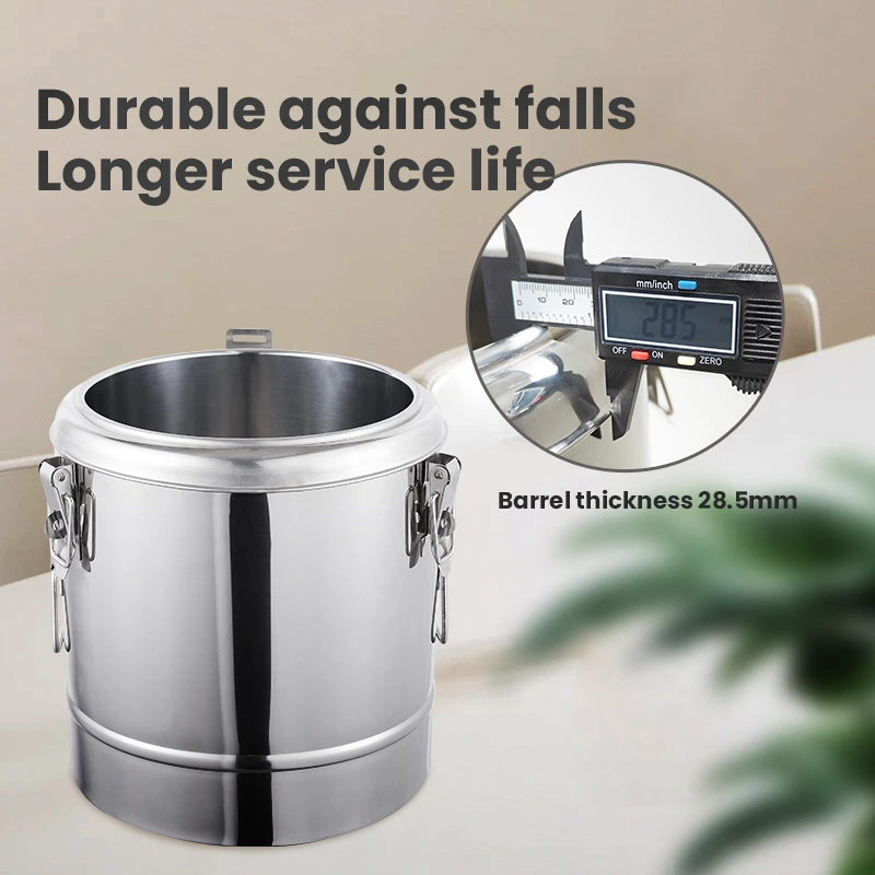 a thick, reinforced barrel wall designed to resist drops, dents and frequent handling