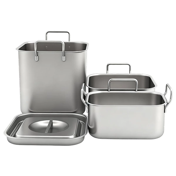 Use the stainless steel bain marie pot to hold soups, sauces, gravies