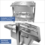 Commercial Stainless Steel Locker Restaurant Hotel Food or Tableware Multi-Function Locker