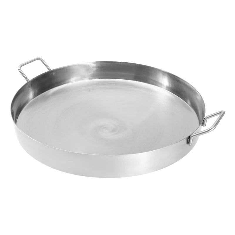 Commercial Stainless Steel U-Shaped Wok Hotel Frying Pan Suitable for Outdoor and Restaurant