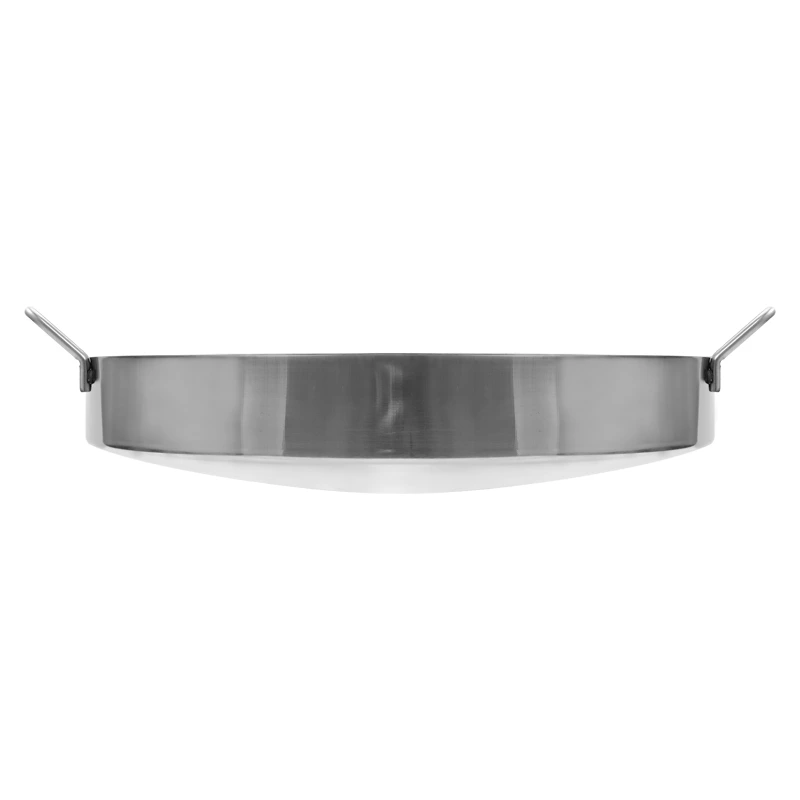 Commercial Stainless Steel U-Shaped Wok Hotel Frying Pan Suitable for Outdoor and Restaurant