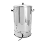 Stainless Steel Electric Thermostatic Hot Water Urn, Commercial Beverage Boiler with Tap, Temperature Control for Hot Water, Soy Milk, Milk Tea