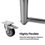 Stainless Steel Foot Operated Hand Wash Sink, Commercial Knee Operated Handwashing Basin with Splash Back for Restaurant Kitchen