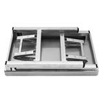 Heavy Duty Stainless Steel Folding Work Table, Portable Foldable Kitchen Prep Workbench for Restaurant, Food Truck, Home & Garage