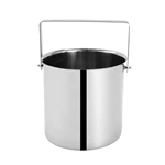 Stainless Steel Handled Ice Bucket, Portable Wine Champagne Cooler Bucket for Bar, Restaurant, Party