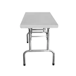 Stainless Steel Folding Work Table, Heavy‑Duty Portable Foldable Prep Table for Commercial Kitchen Catering