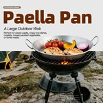 Stainless Steel Seafood Paella Pan With Double Side Handles For Restaurant Home Cooking