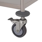5‑Tier Stainless Steel Service Trolley, Commercial Multi‑Layer Kitchen Cart with Swivel Casters for Restaurant Hotel