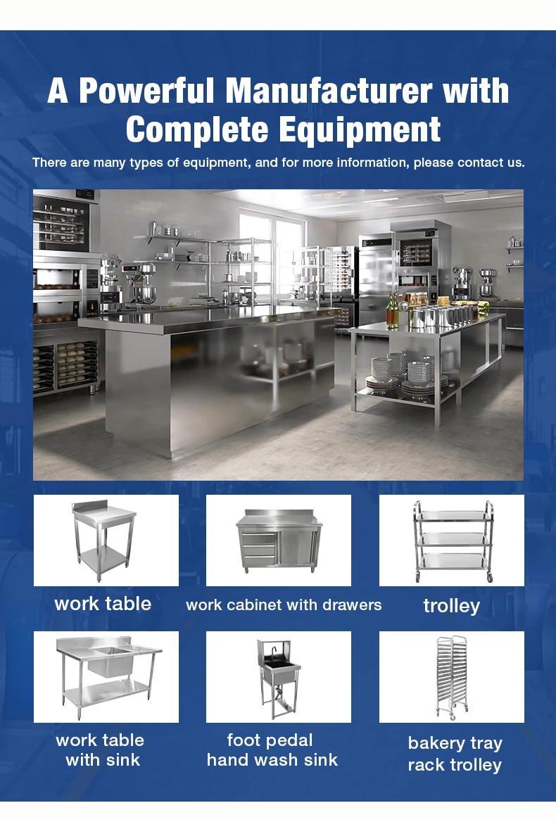 Commercial Stainless Steel Work Bench | OEM ODM for Restaurant Canteen Bakery