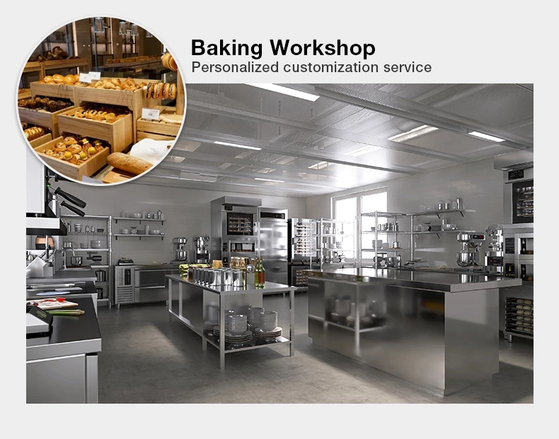 Commercial Stainless Steel Work Bench | OEM ODM for Restaurant Canteen Bakery