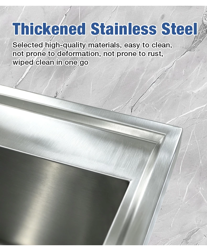 Commercial 3 Compartment Stainless Steel Sink, Free‑Standing Triple Bowl Kitchen Sink with Backsplash for Restaurant Cafe Kitchen