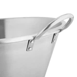 Commercial Conical Stainless Steel Stock Pot with Welded Handles, Large‑Capacity Catering Cooking Pot