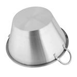 Commercial Conical Stainless Steel Stock Pot with Welded Handles, Large‑Capacity Catering Cooking Pot