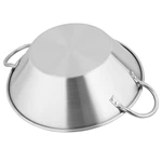 Commercial Low Profile Stainless Steel Wok Pan, Heavy‑Duty Wok for Restaurant, Canteen and Outdoor Street Vending