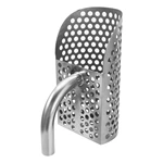 Stainless Steel Perforated Gold Prospecting Scoop, Sand Sifting Screen Scoop for River Beach Gold Panning